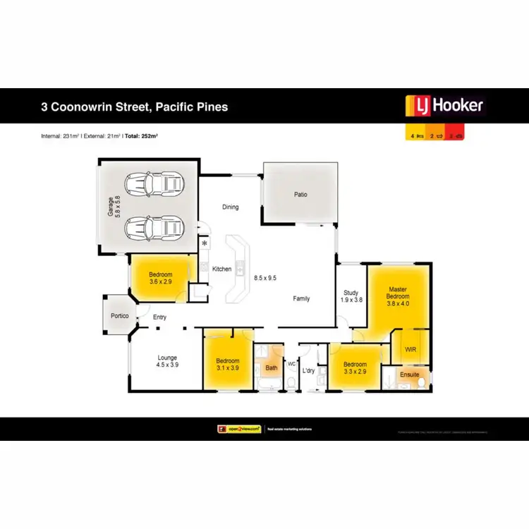 Floorplan of Homely house listing, 3 Coonowrin Street, Pacific Pines QLD 4211