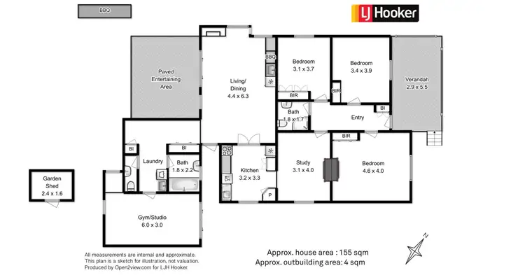 Floorplan of Homely house listing, 20 Charles Street, Moonah TAS 7009