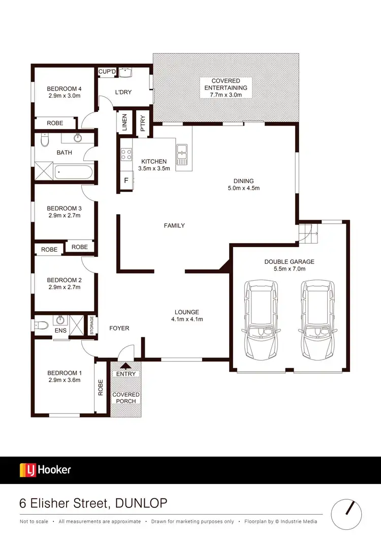 Floorplan of Homely house listing, 6 Elischer Street, Dunlop ACT 2615