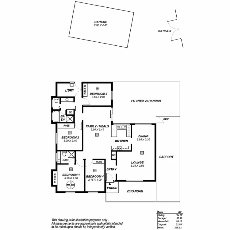 Floorplan of Homely house listing, 1 Mata Court, St Agnes SA 5097