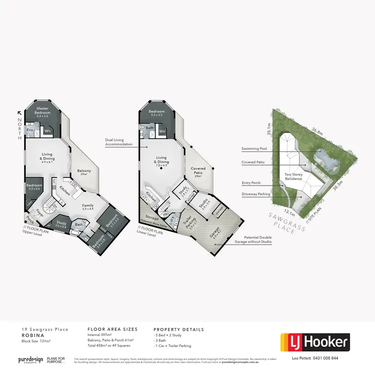 Floorplan of Homely house listing, 19 Sawgrass Place, Robina QLD 4226