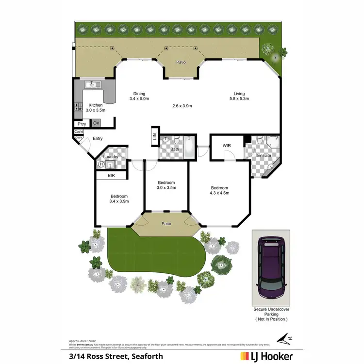 Floorplan of Homely apartment listing, 3/14 Ross Street, Seaforth NSW 2092
