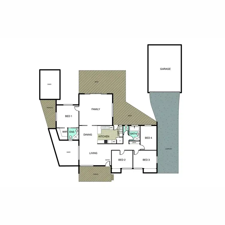 Floorplan of Homely house listing, 66 Clarey Crescent, Spence ACT 2615