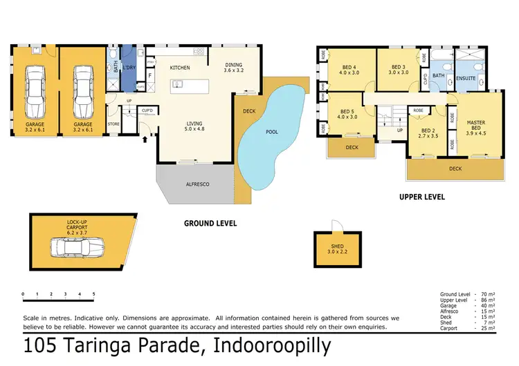 Floorplan of Homely house listing, 105 Taringa Parade, Indooroopilly QLD 4068