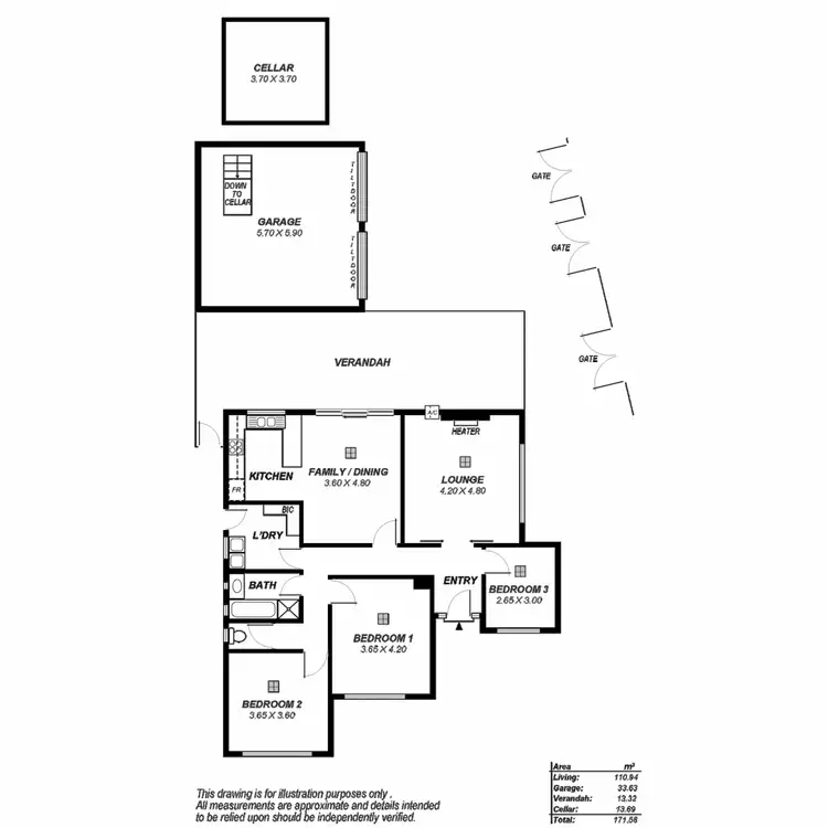 Floorplan of Homely house listing, 10 Prescott Street, Enfield SA 5085