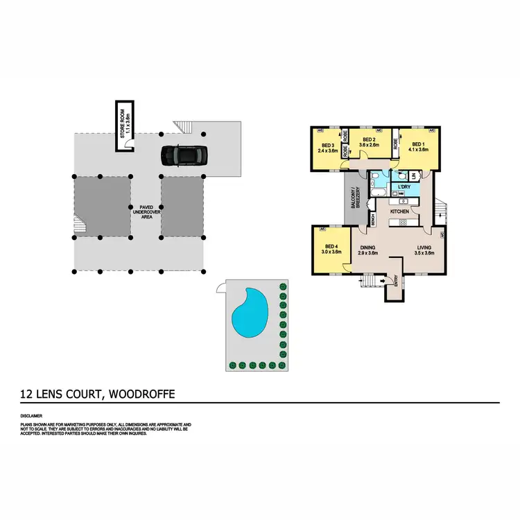 Floorplan of Homely house listing, 12 Lens Court, Woodroffe NT 830