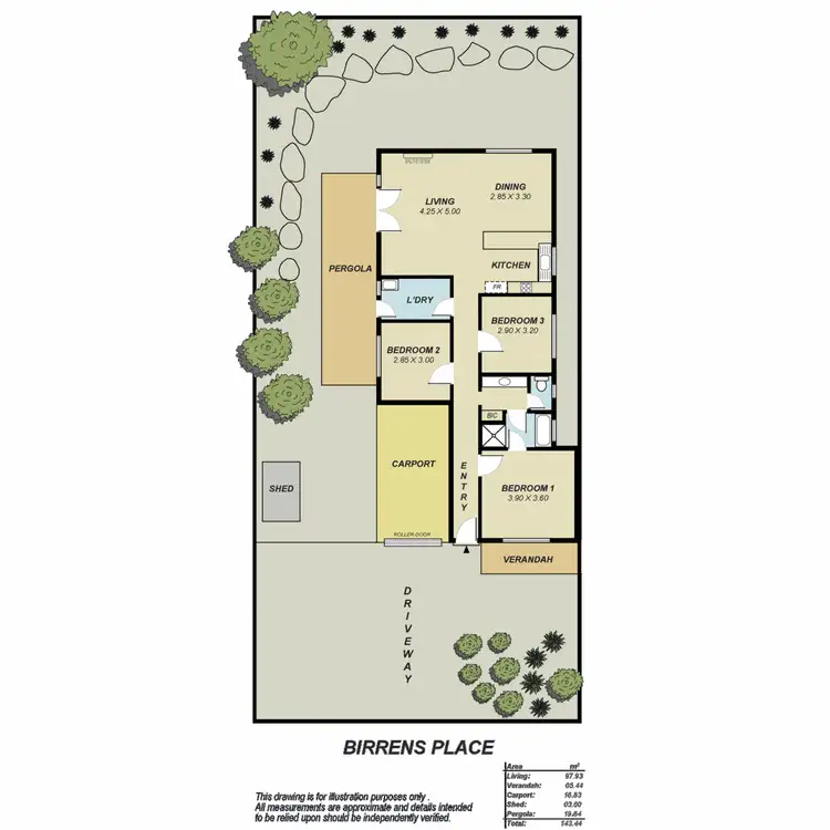 Floorplan of Homely house listing, 7 Birrens Place, Greenwith SA 5125
