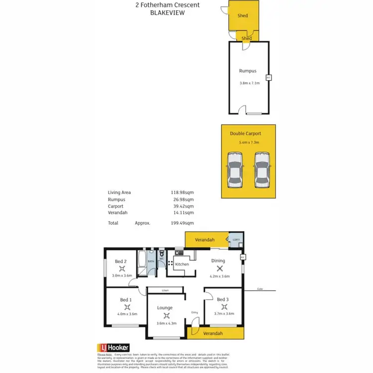 Floorplan of Homely house listing, 2 Fotherham Street, Blakeview SA 5114