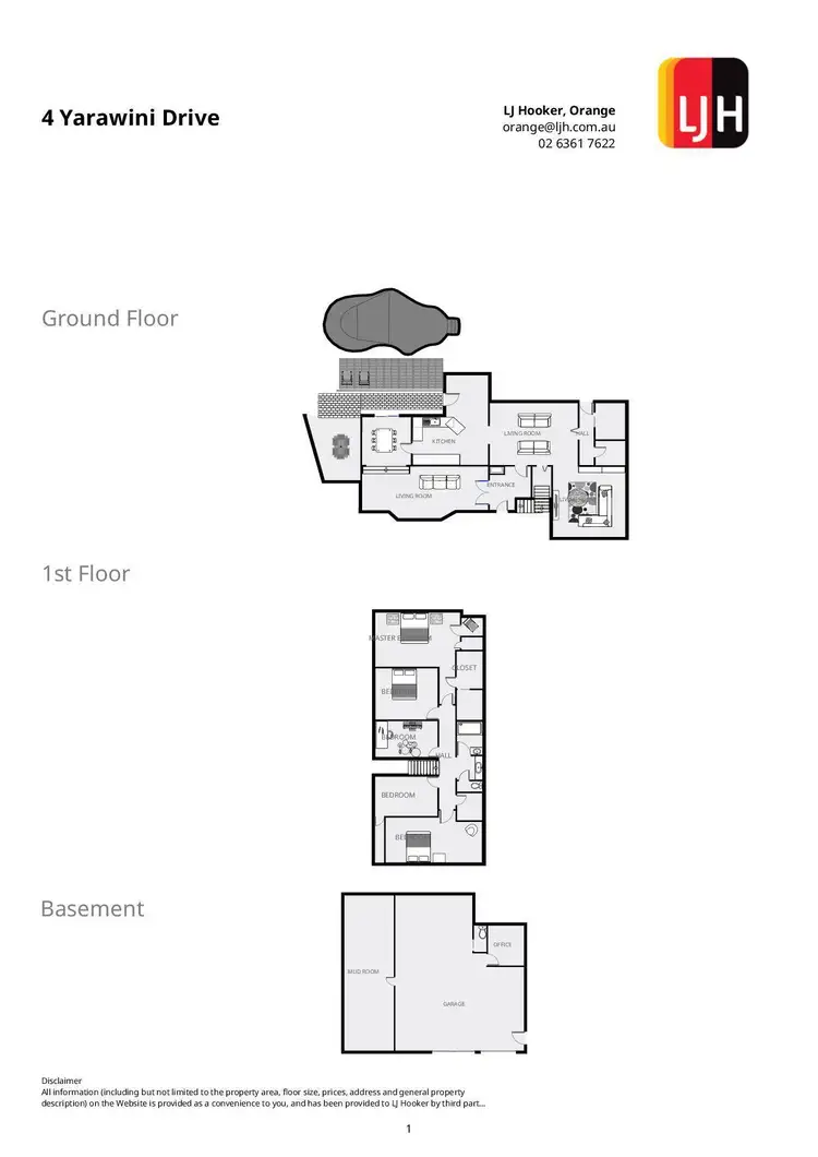 Floorplan of Homely house listing, 4 Yarawini Drive, Orange NSW 2800