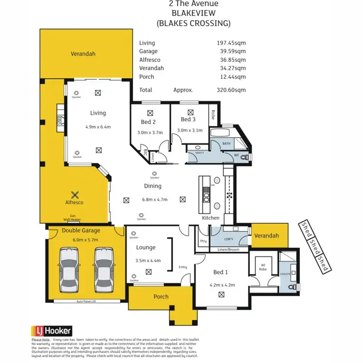 Floorplan of Homely house listing, 2 The Avenue, Blakeview SA 5114