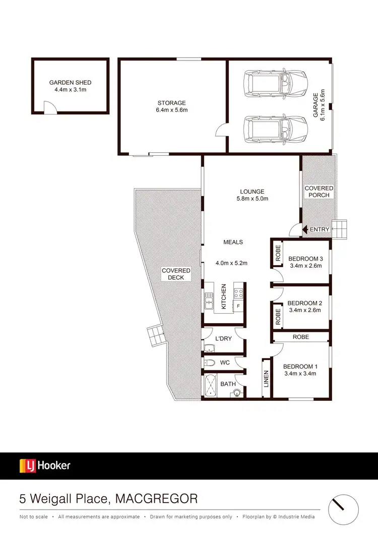 Floorplan of Homely house listing, 5 Weigall Place, Macgregor ACT 2615