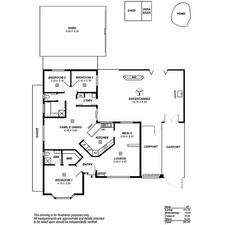 Floorplan of Homely house listing, 15 Tarqui Drive, Paralowie SA 5108