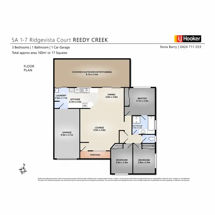 Floorplan of Homely unit listing, 5A/1-7 Ridgevista Court, Reedy Creek QLD 4227