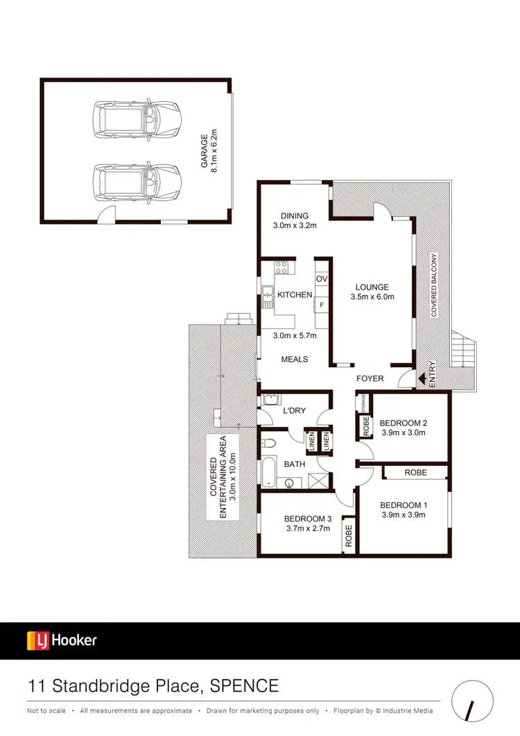 Floorplan of Homely house listing, 11 Standbridge Place, Spence ACT 2615