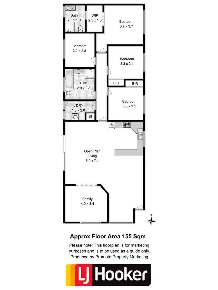 Floorplan of Homely house listing, 18 Barrob Street, Old Beach TAS 7017