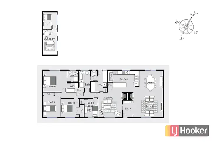 Floorplan of Homely rural property listing, 185 Harkers Road, Caldermeade VIC 3984