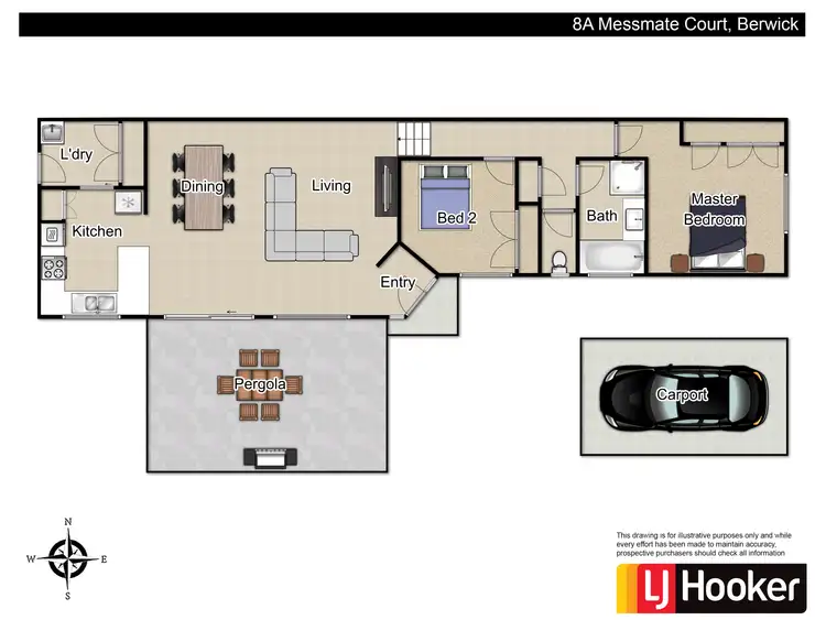 Floorplan of Homely house listing, 8A Messmate Court, Berwick VIC 3806