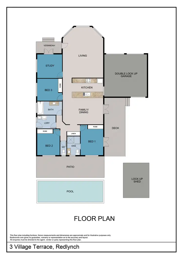 Floorplan of Homely house listing, 3 Village Terrace, Redlynch QLD 4870