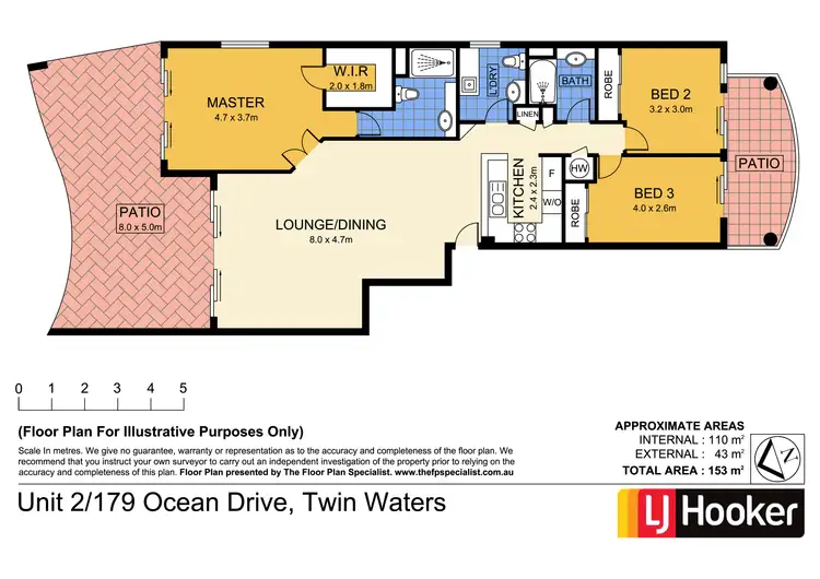 Floorplan of Homely unit listing, 2/179 Ocean Drive, Twin Waters QLD 4564