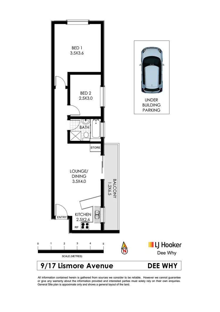 Floorplan of Homely unit listing, 9/17 Lismore Avenue, Dee Why NSW 2099
