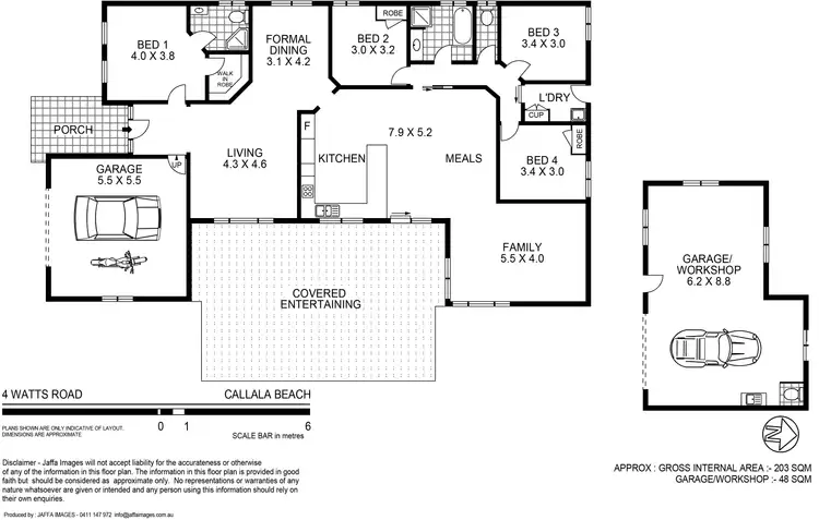 Floorplan of Homely house listing, 4 Watts Road, Callala Beach NSW 2540