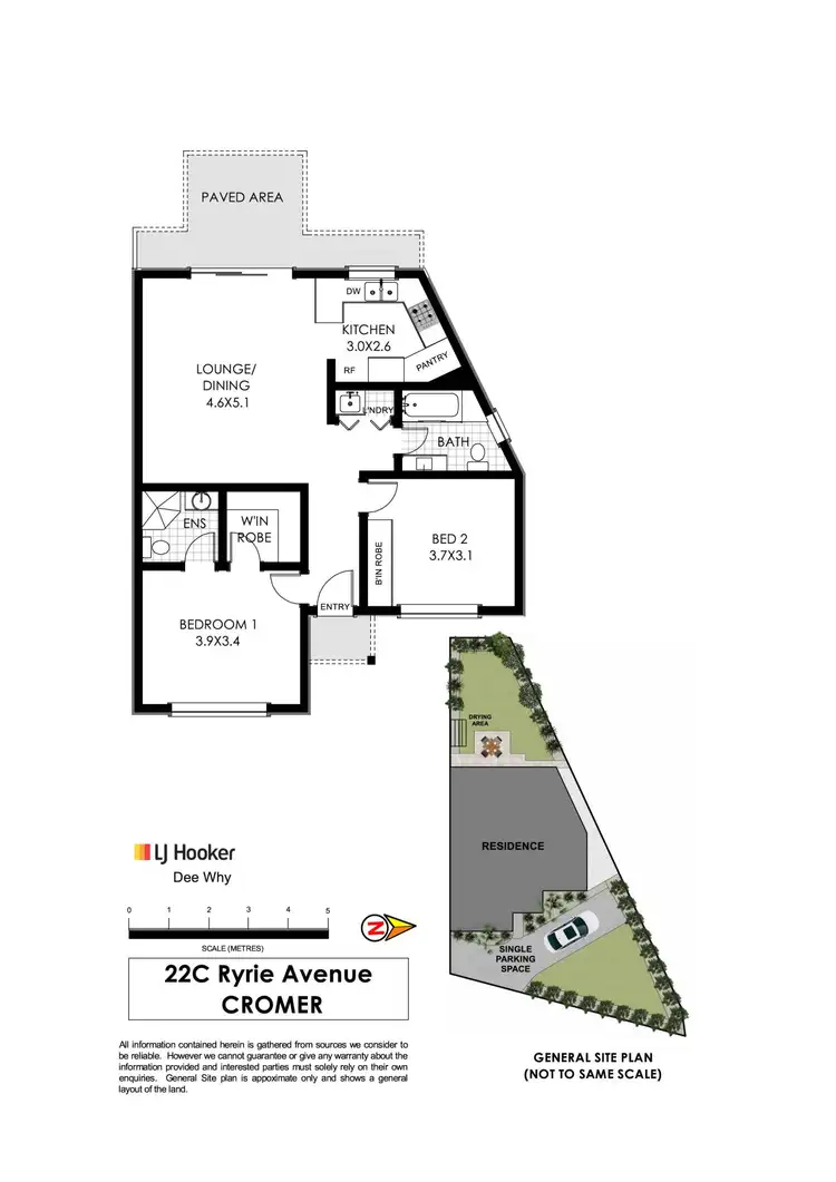Floorplan of Homely house listing, 22C Ryrie Avenue, Cromer NSW 2099