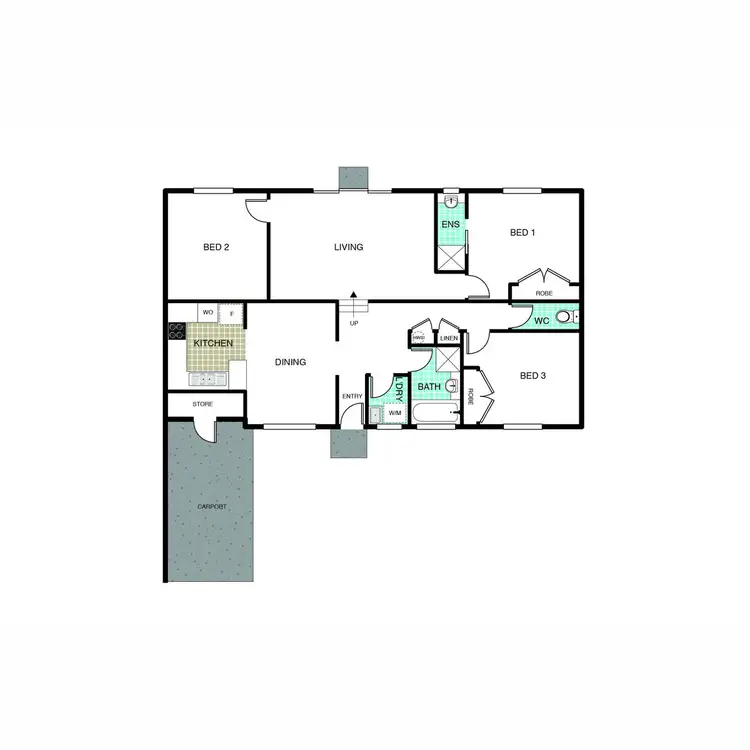 Floorplan of Homely townhouse listing, 23/43 Kirkland Circuit, Macgregor ACT 2615