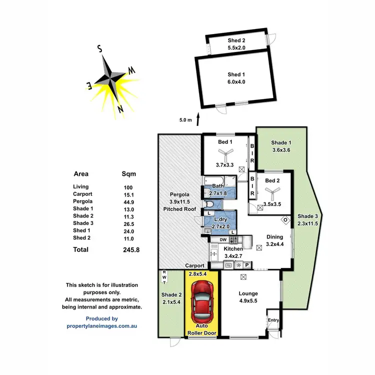Floorplan of Homely house listing, 8 Fishburn Court, Wynn Vale SA 5127