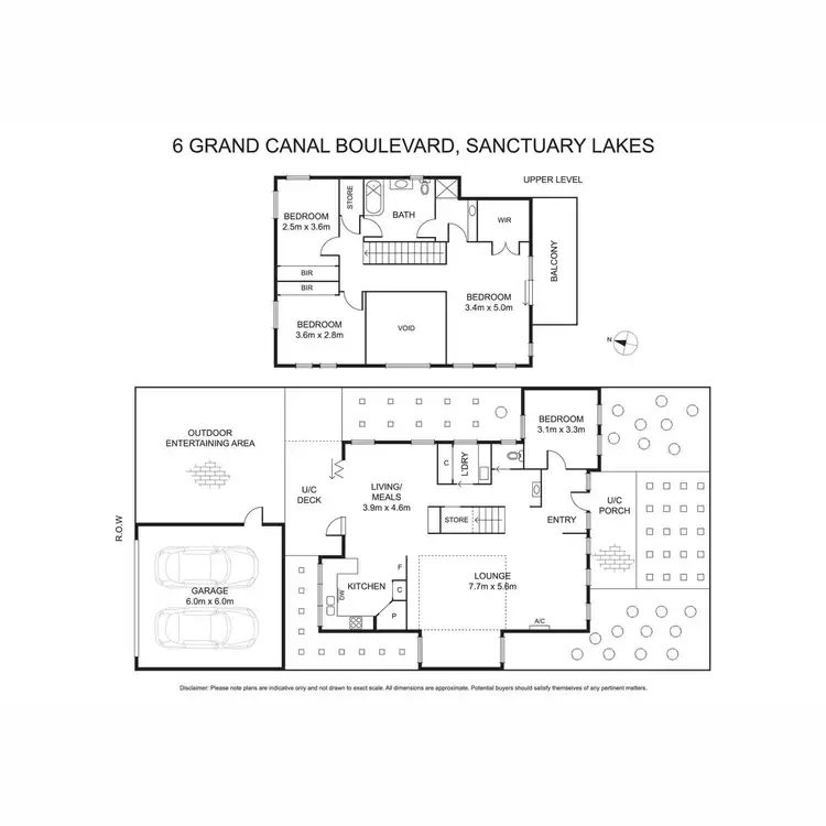 Floorplan of Homely house listing, 6 Grand Canal Boulevard, Sanctuary Lakes VIC 3030