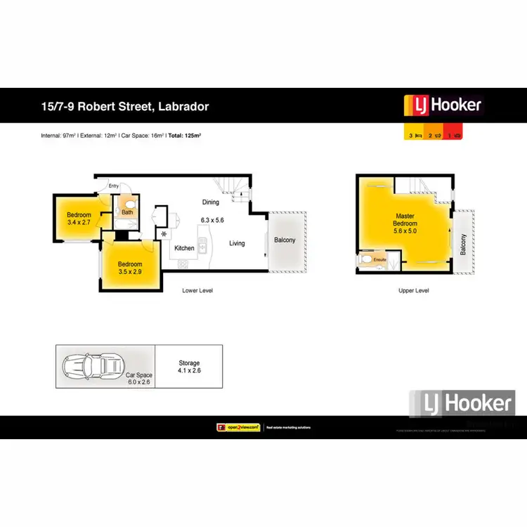 Floorplan of Homely unit listing, 15/7-9 Robert Street, Labrador QLD 4215