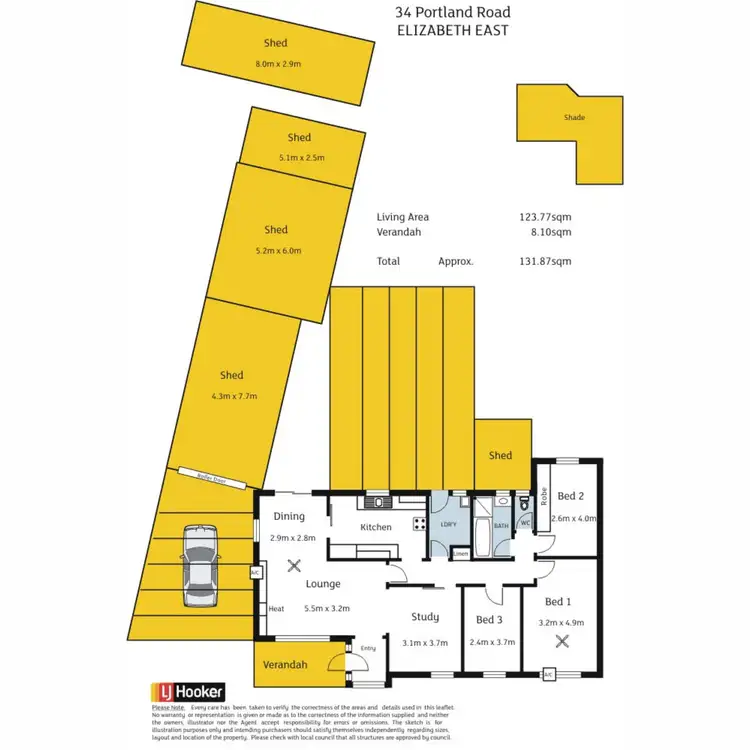 Floorplan of Homely house listing, 34 Portland Road, Elizabeth East SA 5112