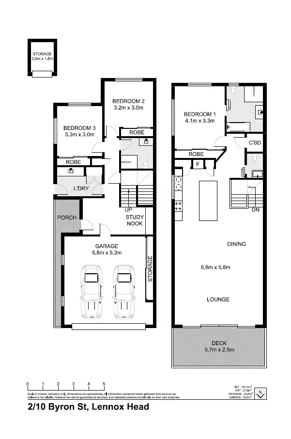 Floorplan of Homely house listing, 2/10 Byron Street, Lennox Head NSW 2478