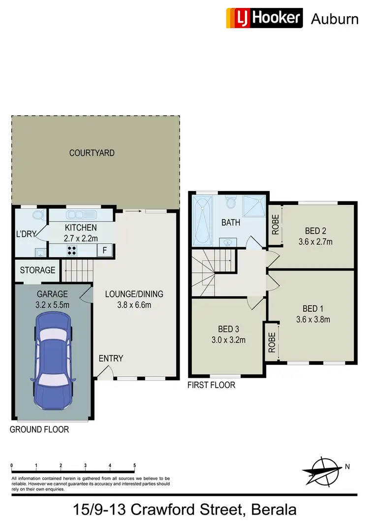 Floorplan of Homely townhouse listing, 15/9-13 Crawford St, Berala NSW 2141