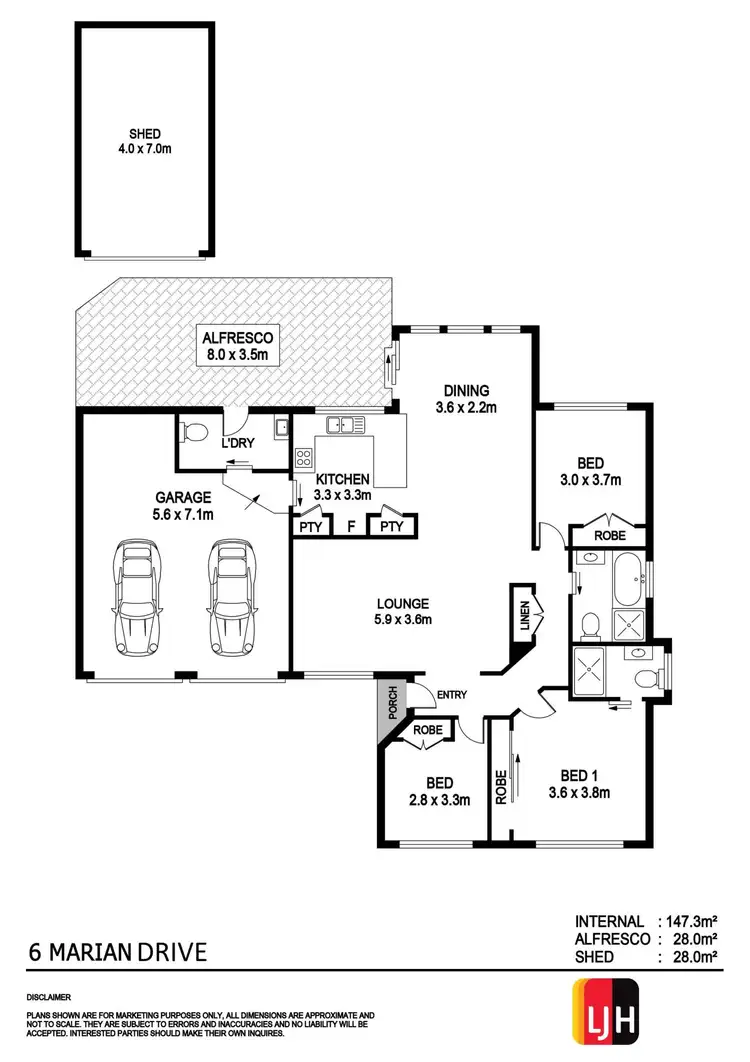 Floorplan of Homely house listing, 6 Marian Drive, Port Macquarie NSW 2444