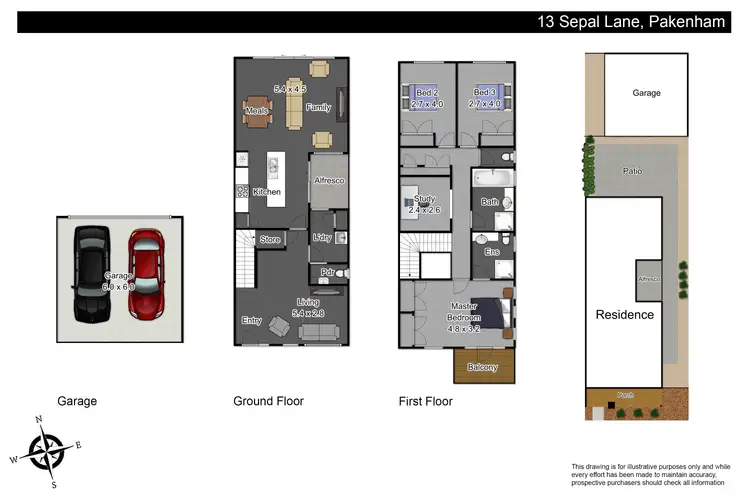 Floorplan of Homely house listing, 13 Sepal Lane, Pakenham VIC 3810