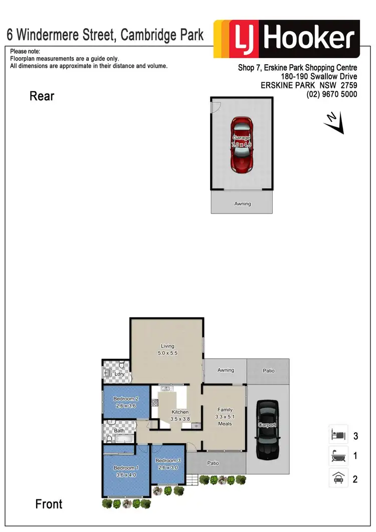 Floorplan of Homely house listing, 6 Windermere Avenue, Cambridge Park NSW 2747