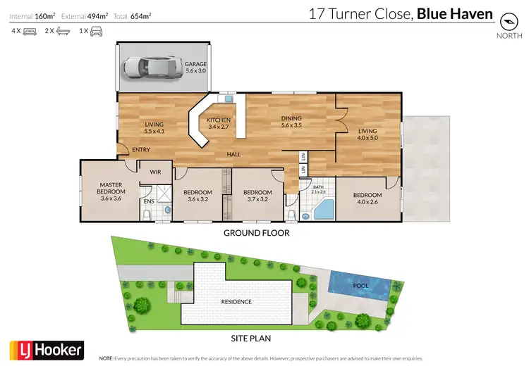 Floorplan of Homely house listing, 17 Turner Close, Blue Haven NSW 2262