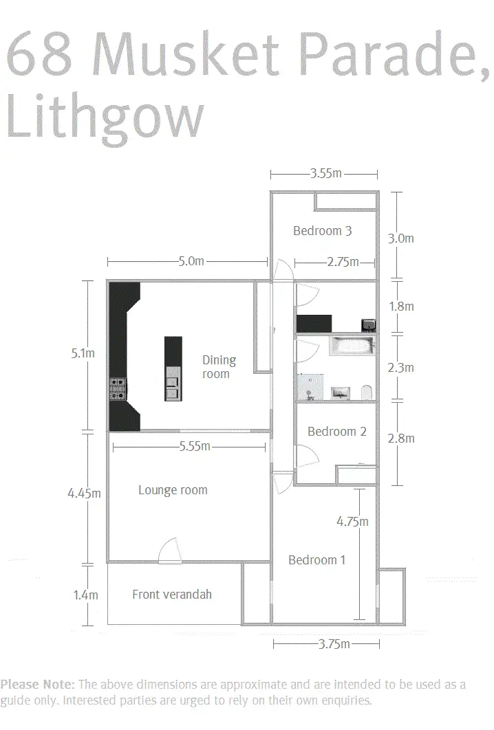 Floorplan of Homely house listing, 83 Musket Parade, Lithgow NSW 2790