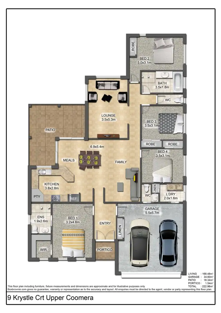Floorplan of Homely house listing, 9 Krystle Court, Upper Coomera QLD 4209