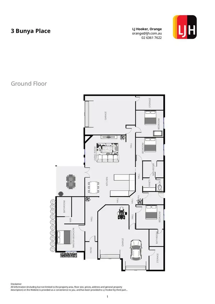 Floorplan of Homely house listing, 3 Bunya Close, Orange NSW 2800