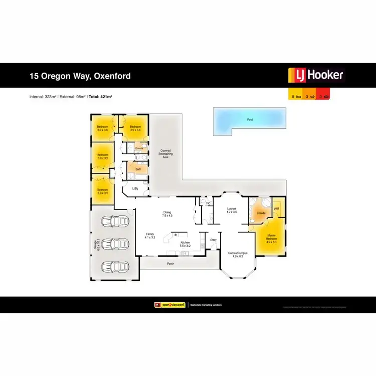 Floorplan of Homely house listing, 15 Oregon Way, Oxenford QLD 4210