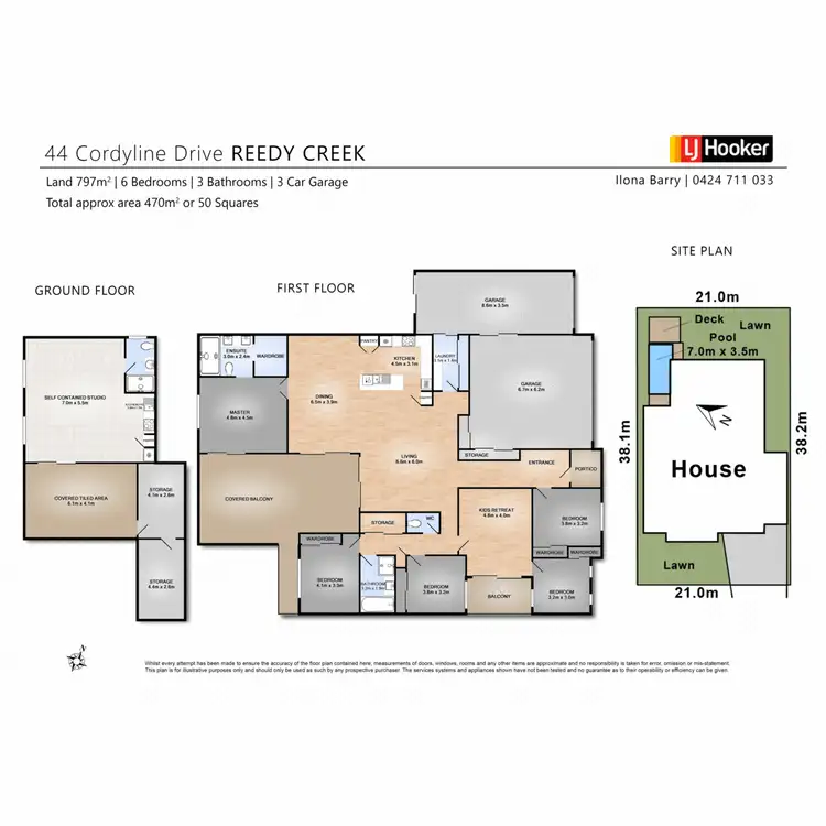 Floorplan of Homely house listing, 44 Cordyline Drive, Reedy Creek QLD 4227