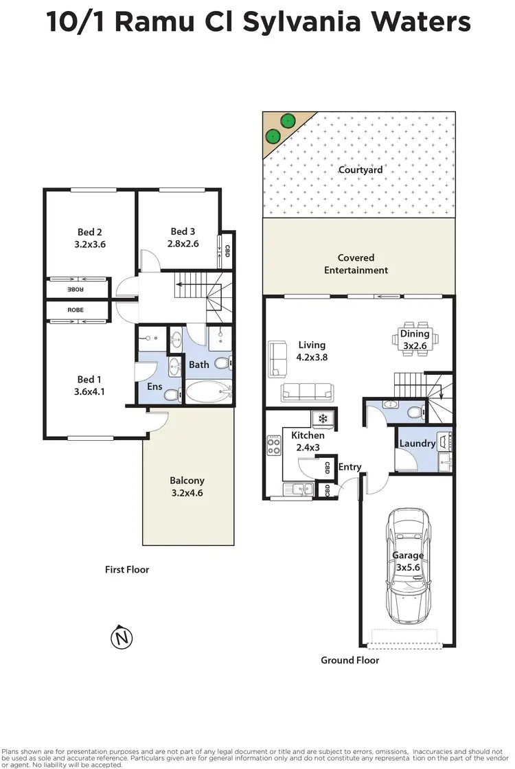 Floorplan of Homely townhouse listing, 10/1 Ramu Close, Sylvania NSW 2224