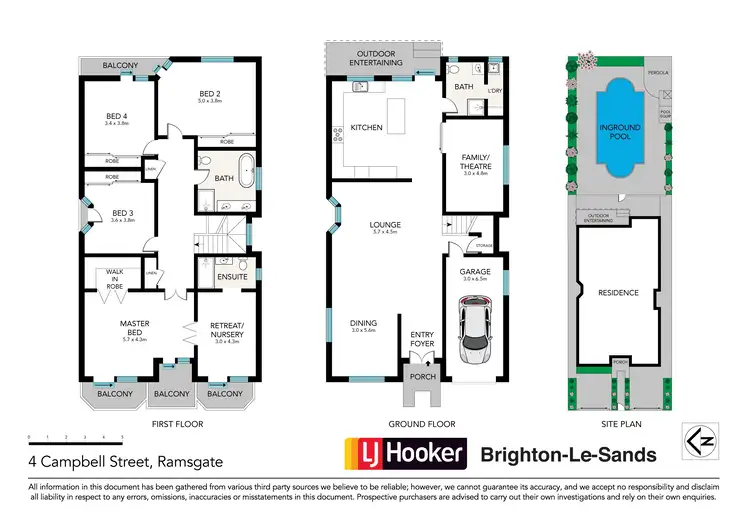 Floorplan of Homely house listing, 4 Campbell Street, Ramsgate NSW 2217