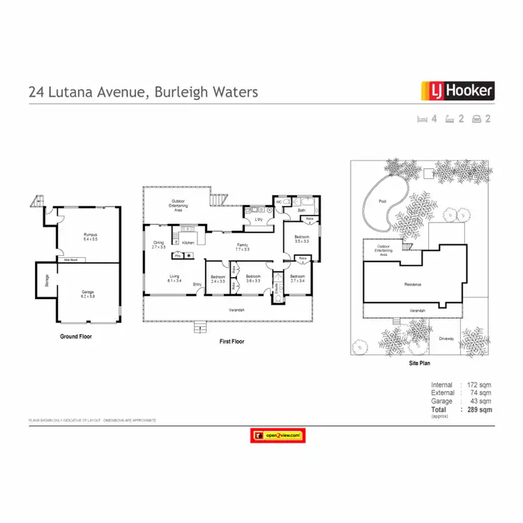 Floorplan of Homely house listing, 24 Lutana Avenue, Miami QLD 4220