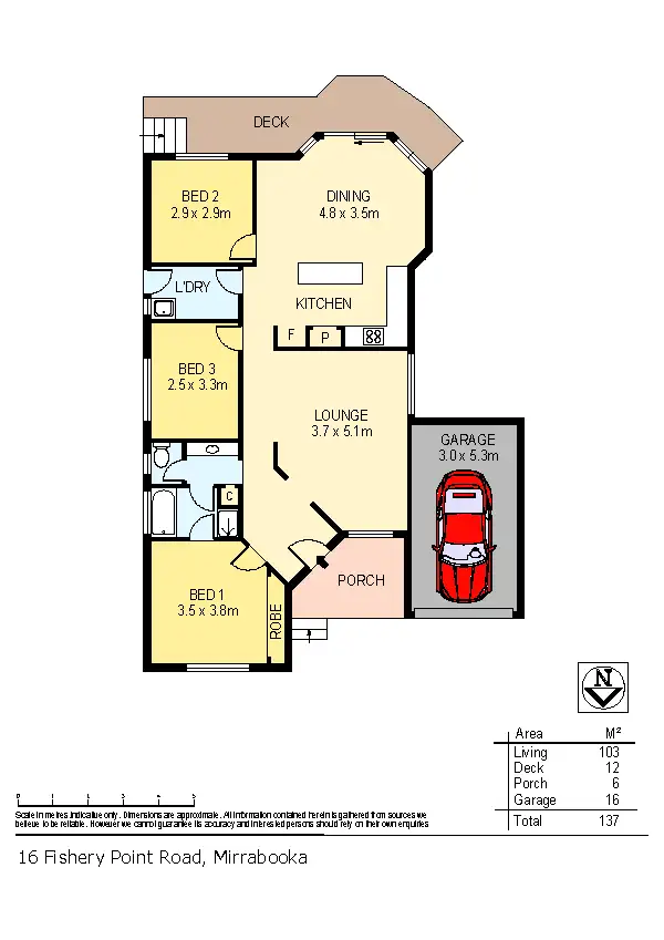 Floorplan of Homely house listing, 16 Fishery Point Road, Mirrabooka NSW 2264