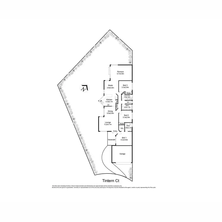 Floorplan of Homely house listing, 5 Tintern Court, Seabrook VIC 3028