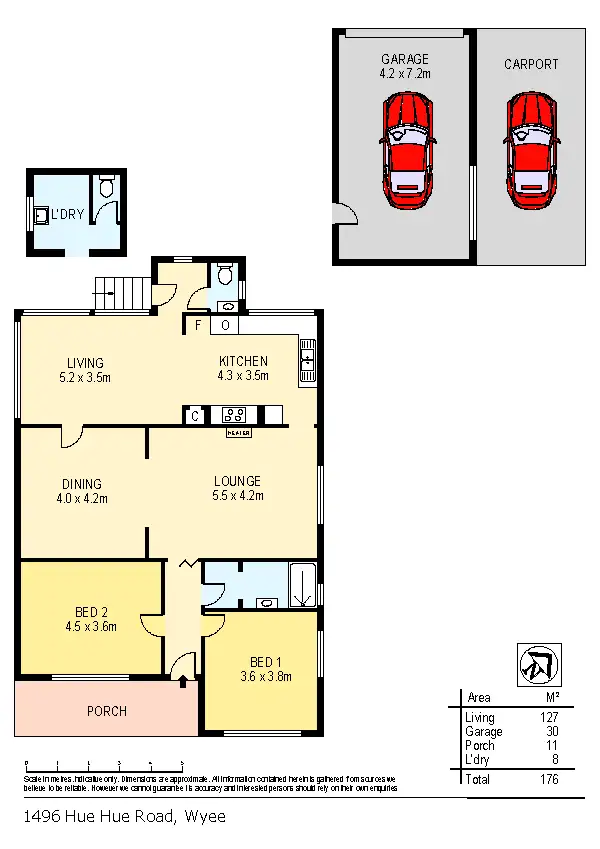 Floorplan of Homely house listing, 1496 Hue Hue Road, Wyee NSW 2259