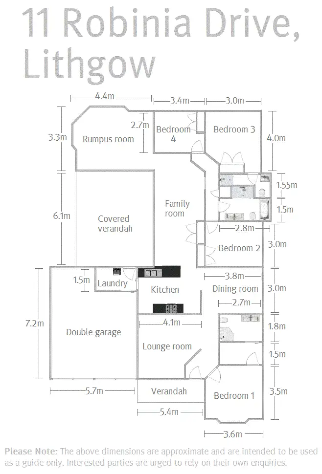 Floorplan of Homely house listing, 11 Robinia Drive, Lithgow NSW 2790