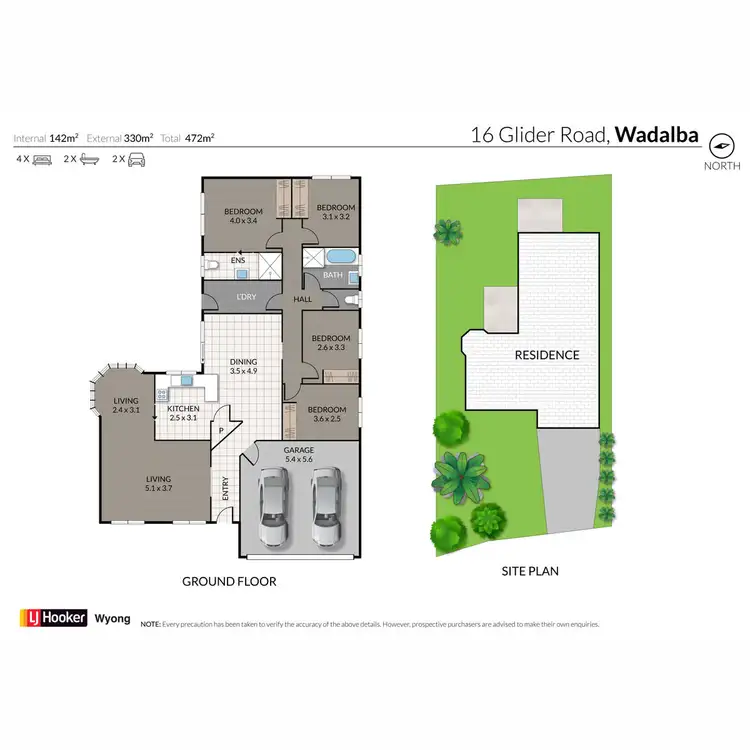 Floorplan of Homely house listing, 16 Glider Road, Wadalba NSW 2259